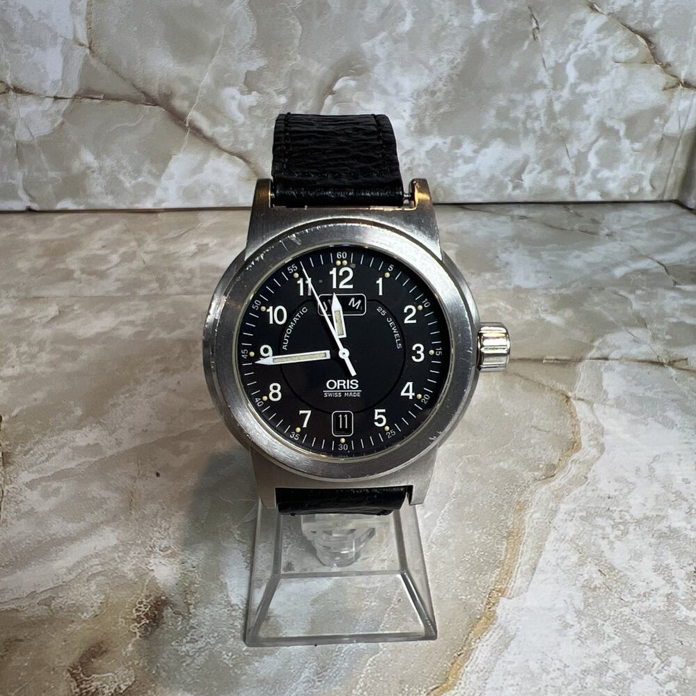 Oris BC3 Day Date Automatic Swiss Watch Vintage 1999 FOR PARTS - READ PLS